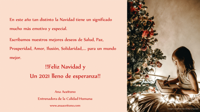 Ana Aceituno Felicitación Navidad y 2021